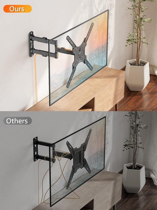 Full Motion TV Wall Mount for 26-60" TVs, Max VESA 400x400, 77 lbs.