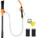 Fuel Transfer Pump Battery Powered - Portable Gas Pump With Nozzle - Orange