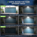 Solar Motion Lights Outdoor, Ultra Bright Solar Fence Lights with Motion Sensor, IP65 Waterproof Security Light 3 Modes,