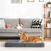 Orthopedic Dog Bed Large with Removable Washable Cover, 41IN Grey