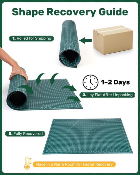 Self Healing Cutting Mat, 35" x 23", Double-Sided Rotary Cutting Mat for Sewing, Quilting, Scrapbooking & Craft, Large C