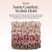 Satin Scrunchies for Women | For All Hair Types Terracotta, 6pcs