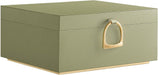 2-Layer Jewelry Box with Handle, Removable Tray, Floating Effect