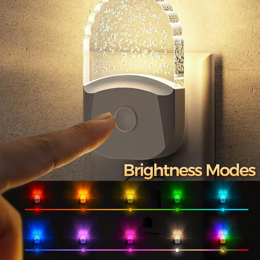 Night Lights Plug Into Wall,Color Changing Night Light for Kids