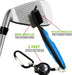 Retractable Golf Club Brush & Groove Cleaner — Blue & Black