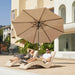 9FT Outdoor Patio Umbrella, Market Umbrella, Beige