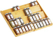 Bamboo Spice Drawer Organizer, (Need 3" Deep Drawer) Expandable 4 Tier Spices Rack for Cabinet, Kitchen Seasoning Storag
