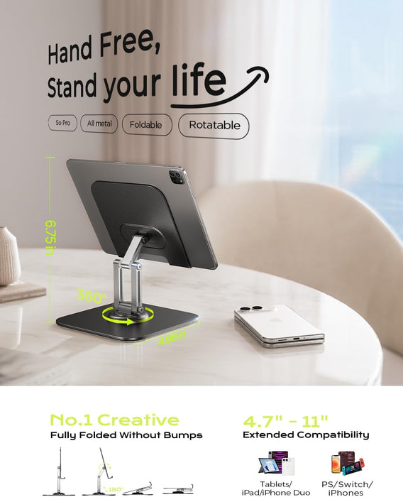 for iPad Stand Holder, Aluminum Tablet Stand Holder for iPad