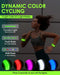 Rechargeable LED Armband 2-Pack, High Visibility Running Gear for Night Safety, 5 Colors & 3 Modes Light Up Wristbands f