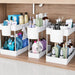 3 Pack Under Sink Organizer Bathroom and Storage Cabinet (White)