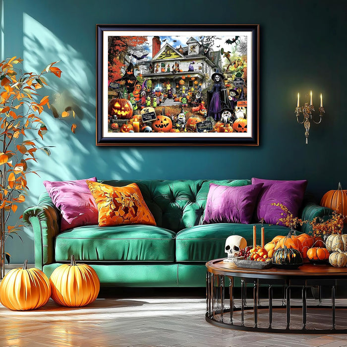 Halloween 1000 Piece Jigsaw Puzzle for Adults, 27.5" x 19.7"
