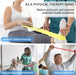 Resistance Bands Set for Physical Therapy, Rehab, Yoga and Pilates