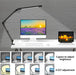 LED Desk Lamp with Clamp, Architect Desk Lamp with Dual Light and Adjustable Swing Arm, Clip-on Eye-Care 4 CCT Modes & 5