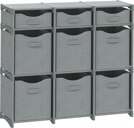 Cube Storage Organizer with Storage Bins Included - The Perfect Closet Organizers and Storage Solution. Includes 9 Stora