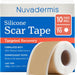 Silicone Scar Tape for Surgical Scars, 10 ft Roll, 1 Pack, Light