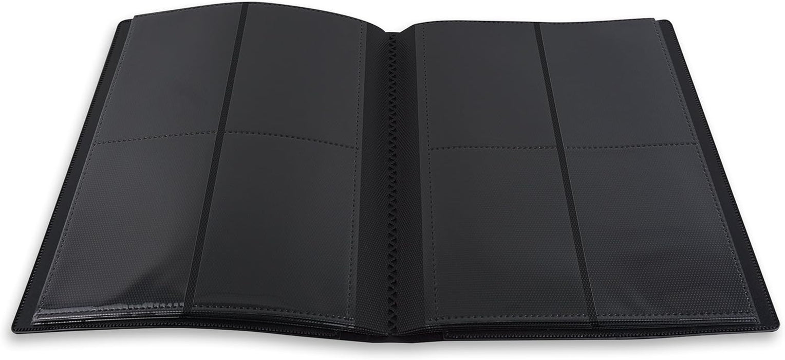 4 Pocket Strap Trading Card Binder 160 Cards Side Loading (Black)