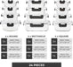 Glass Storage Containers with Lids, 24 Pieces, 12 Containers with 12 Lids, Glass Meal Prep Container for Lunch, Food Sto