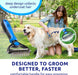 Deshedding Brush & Metal Comb Grooming Combo