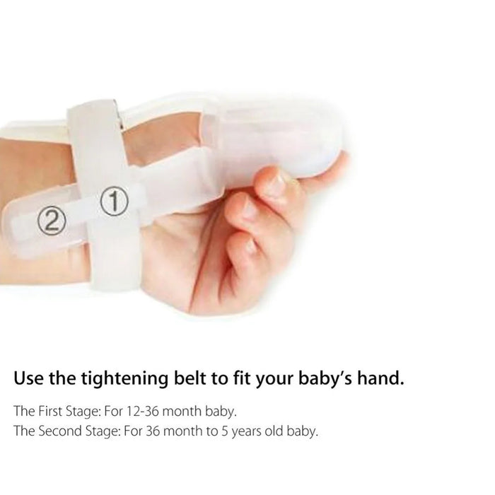 Stop Thumbsucking Teether Baby Teethers Thumb Gloves Prevent the Baby Finger Bite Prevention of Child Give up Sucking Fingers