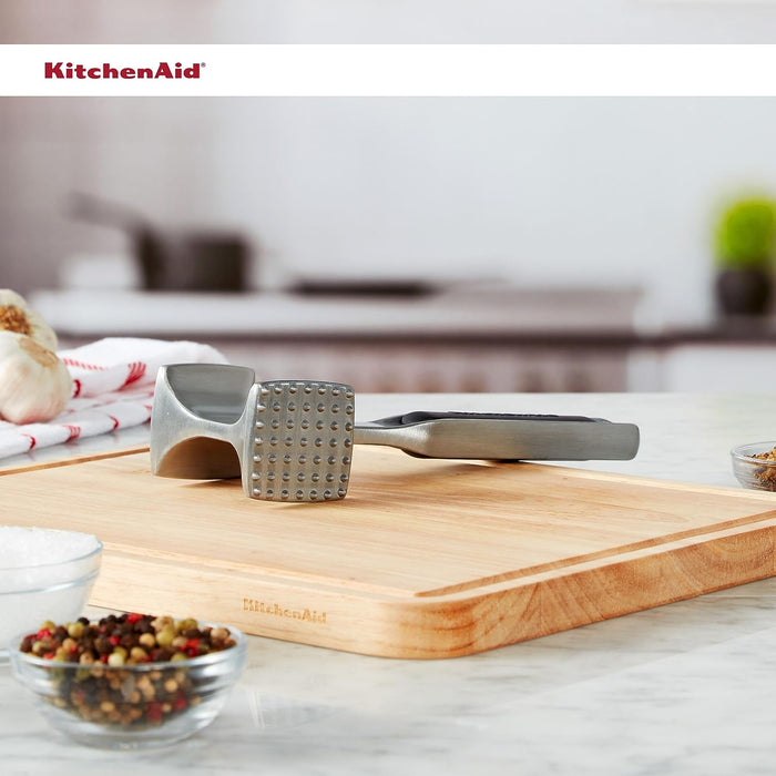 KitchenAid Gourmet Multi Sided Meat Tenderizer for Pounding Meats, Nuts, Shellfish, ect, Hang Hole for Easy Storage, Han