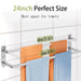 Towel Rack for Bathroom, Double Towel Bar 24Inch, Stainless Steel Bathroom Towel Holder, Double Towel Hanger Wall Mounte