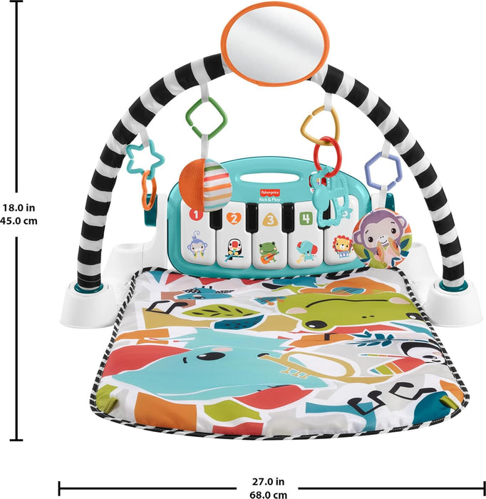 Glow and Grow Kick & Play Piano Gym, Blue