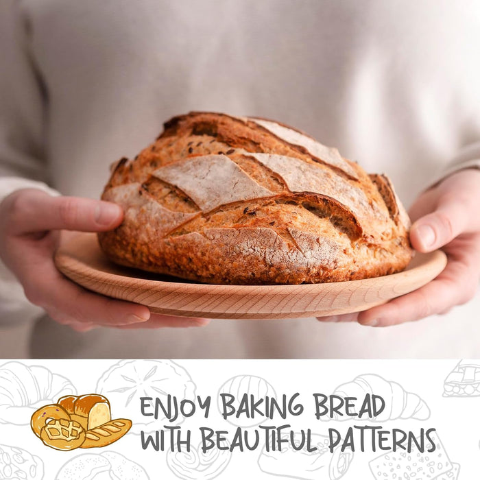 Bread Proofing Baskets Set of 2 8.5 inch Round Dough Proofing Bowls and Liners Perfect Home Sourdough Bread Baking supplies