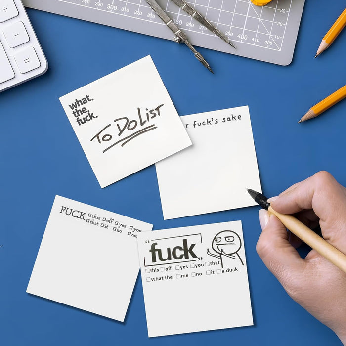 4 Pieces Funny Sticky Note, Novelty Memo Pads Sticky Note(Style 2)