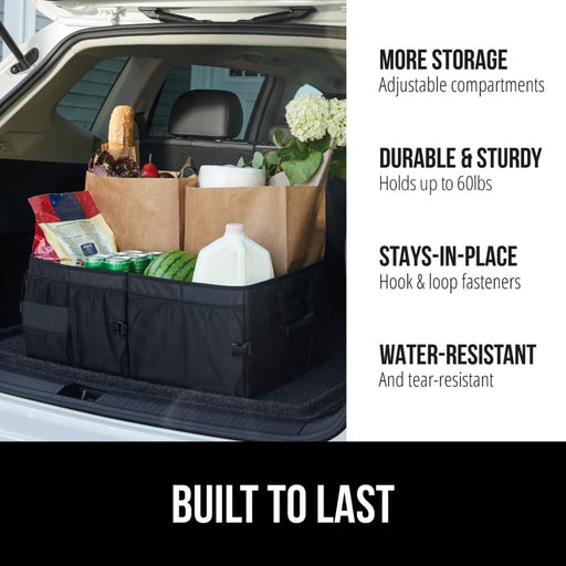 Trunk Organizer for SUV and Cars, Large Capacity Black