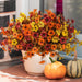 Artificial Fake Fall Plants Flowers for Outdoor Outside Decoration