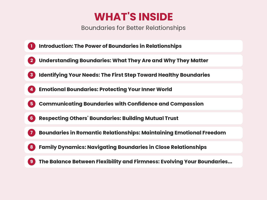 Boundaries for Better Relationships
