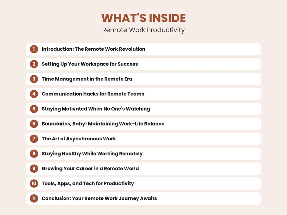 Remote Work Productivity: Succeed Outside the Office