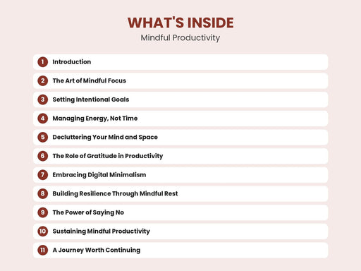 Mindful Productivity