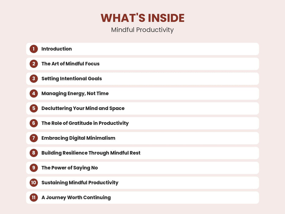 Mindful Productivity