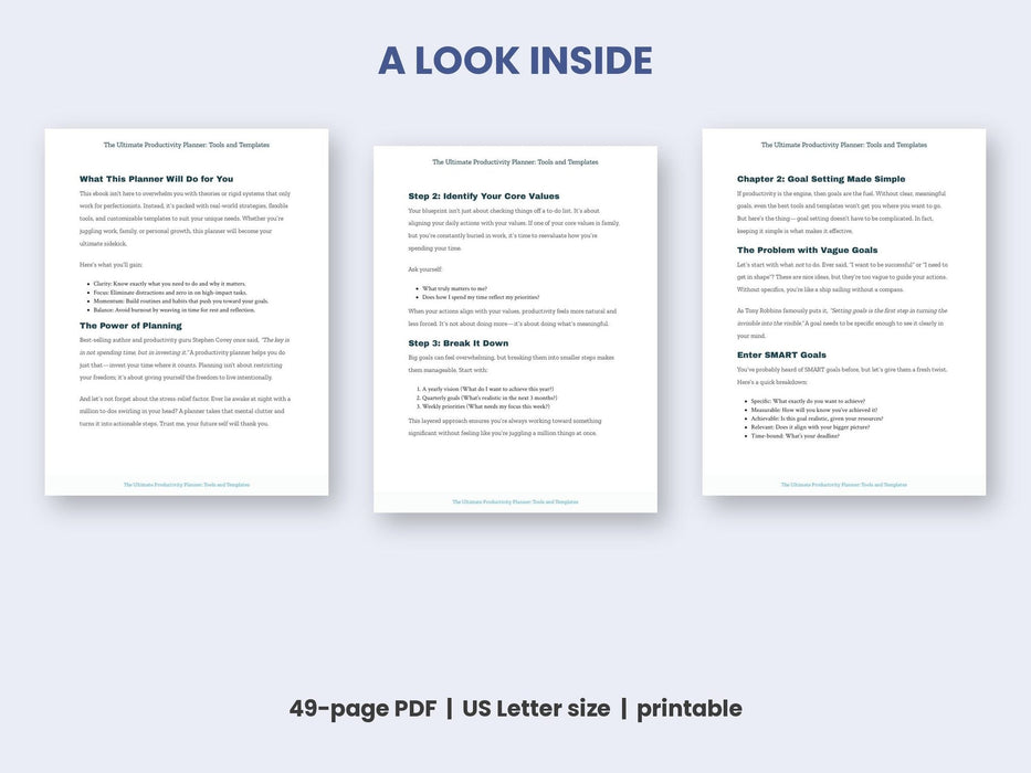 The Ultimate Productivity Planner: Tools and Templates