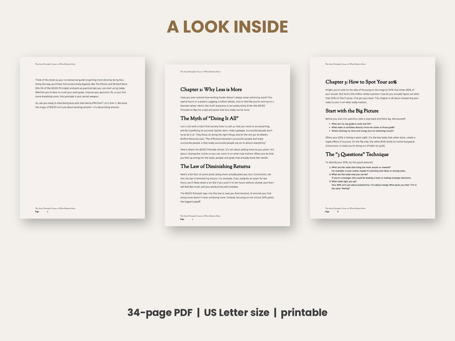 The 80/20 Principle: Focus on What Matters Most