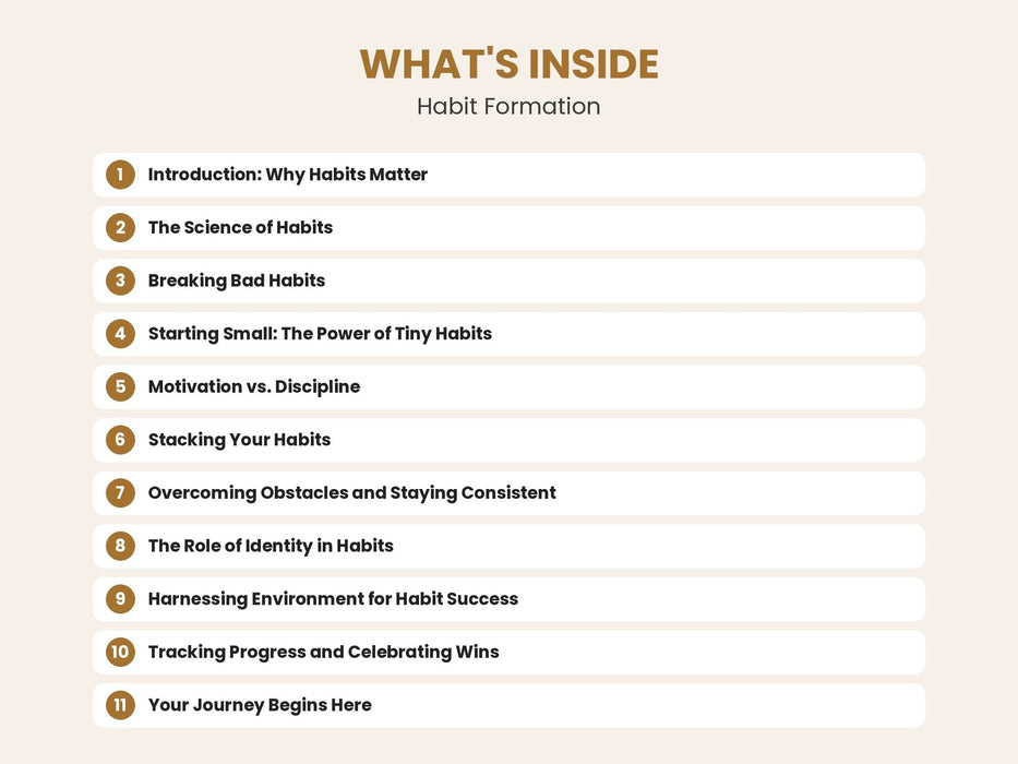 Habit Formation: Build Routines for Success