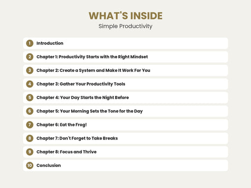 Simple Productivity: Mindset, Routines and Focus for Better Workdays