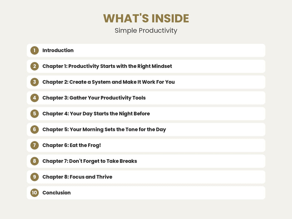 Simple Productivity: Mindset, Routines and Focus for Better Workdays