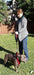 6 ft Reflective Dual-Handle Dog Leash — Black