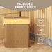 Double Bamboo Laundry Basket with Lid