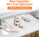 Clear Spice Drawer Organizer, 4 Tier- 2 Set (8 Packs)