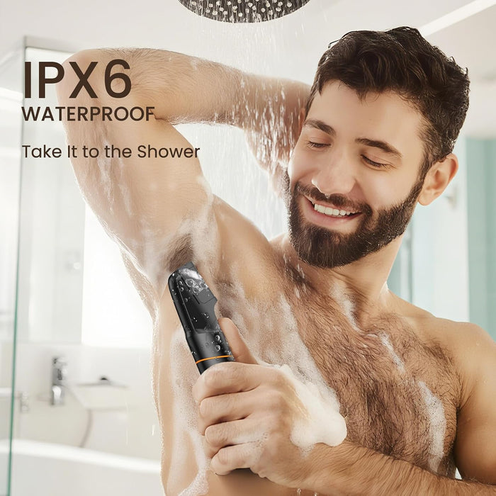 Manscape Upgraded Body & Pubic Hair Trimmer for Men, Waterproof Ball Shaver