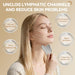 2PCS Lymphatic Contour Face Brush & Stainless Steel Gua Sha Tool Set, for Face and Neck Massage gua sha, Jawline Puffine