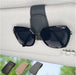 Magnetic Leather Sunglass Holder for Car, Eyeglasses Clip for Visor(Black)