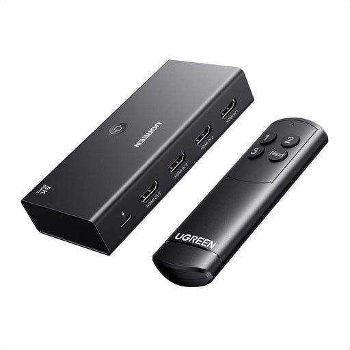 8K@60Hz HDMI 2.1 Switch 3 in 1 Out, with Remote, VRR, 4K@240Hz