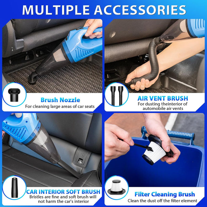 Car Cleaning Kit with Vacuum,Deep Cleaning for Interior Detailing