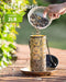 Solar Bird Feeder for Outdoors Hanging, Metal Wild Bird Feeder for Cardinals Solar Garden Lantern with S Hook as Gift fo