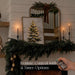 Christmas Decorations-18“ x 24" Lighted Framed Snowy Tree Canvas Wall Decor