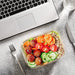 24 Piece Glass Food Storage Containers with Lids,Gray